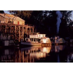 Paddle Steamers at Echuca Wharf on the Murray River 1000 piece Jigsaw by John Temple