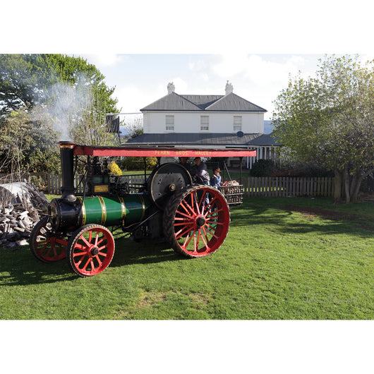 Traction engine at Clover Hill in Tasmania 500 piece Jigsaw by John Temple